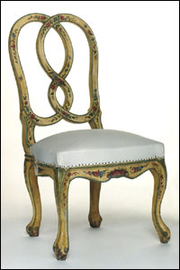 chaise à entrelacs