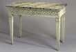 Greek key console
